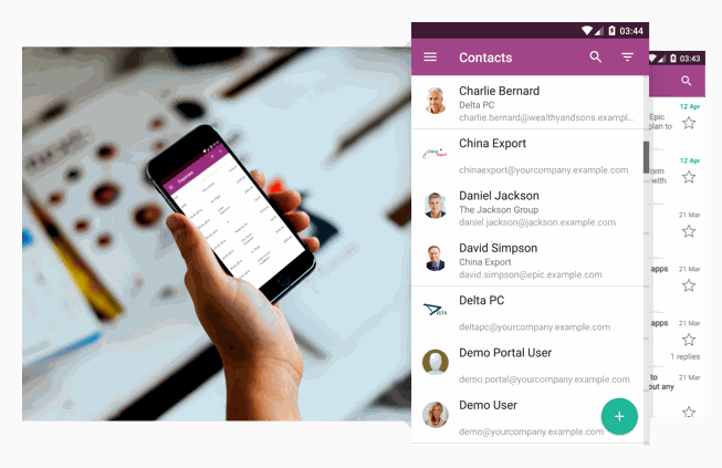 Odoo • Text and Image